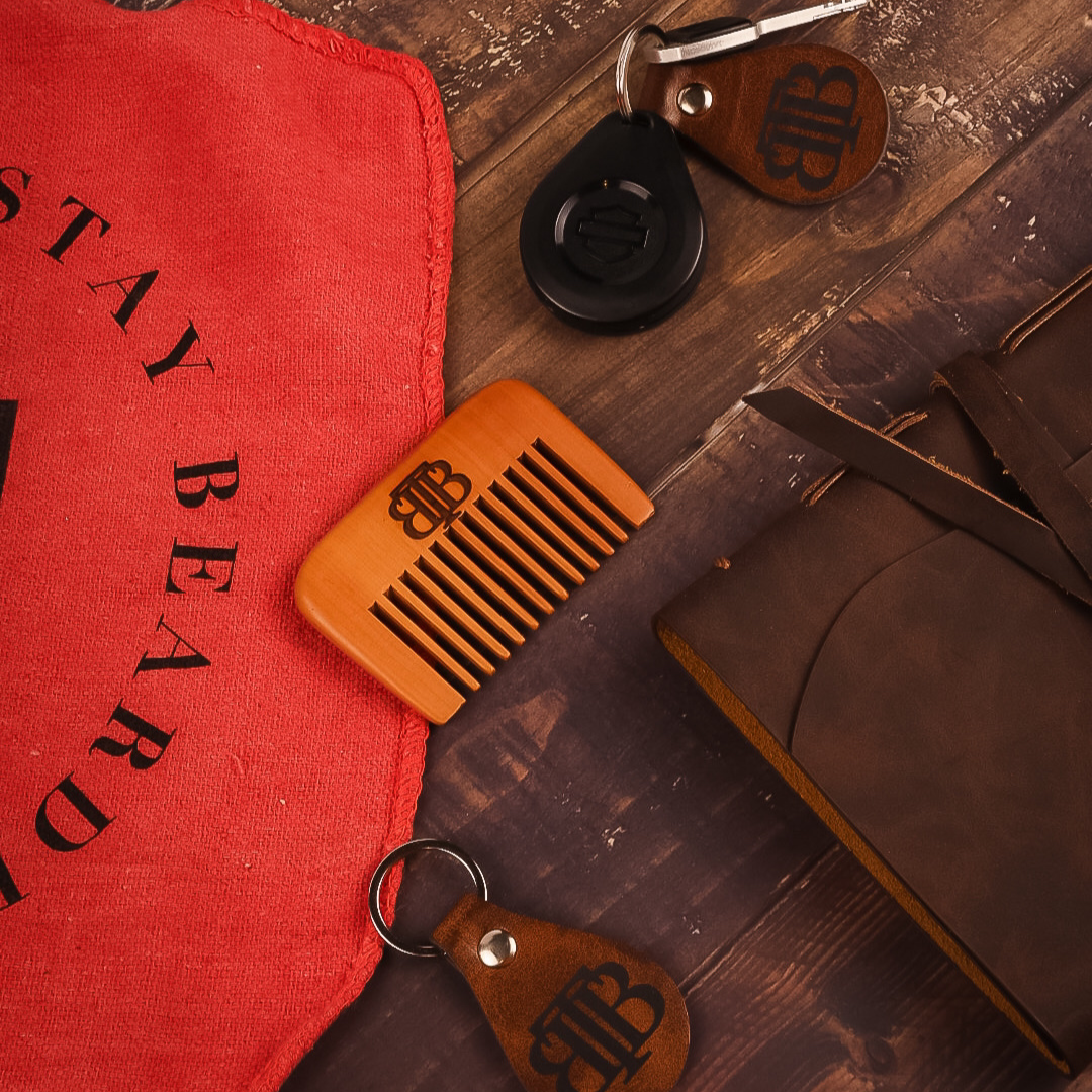 TBB Branded Double-Sided Polyurethane Leather Keychain